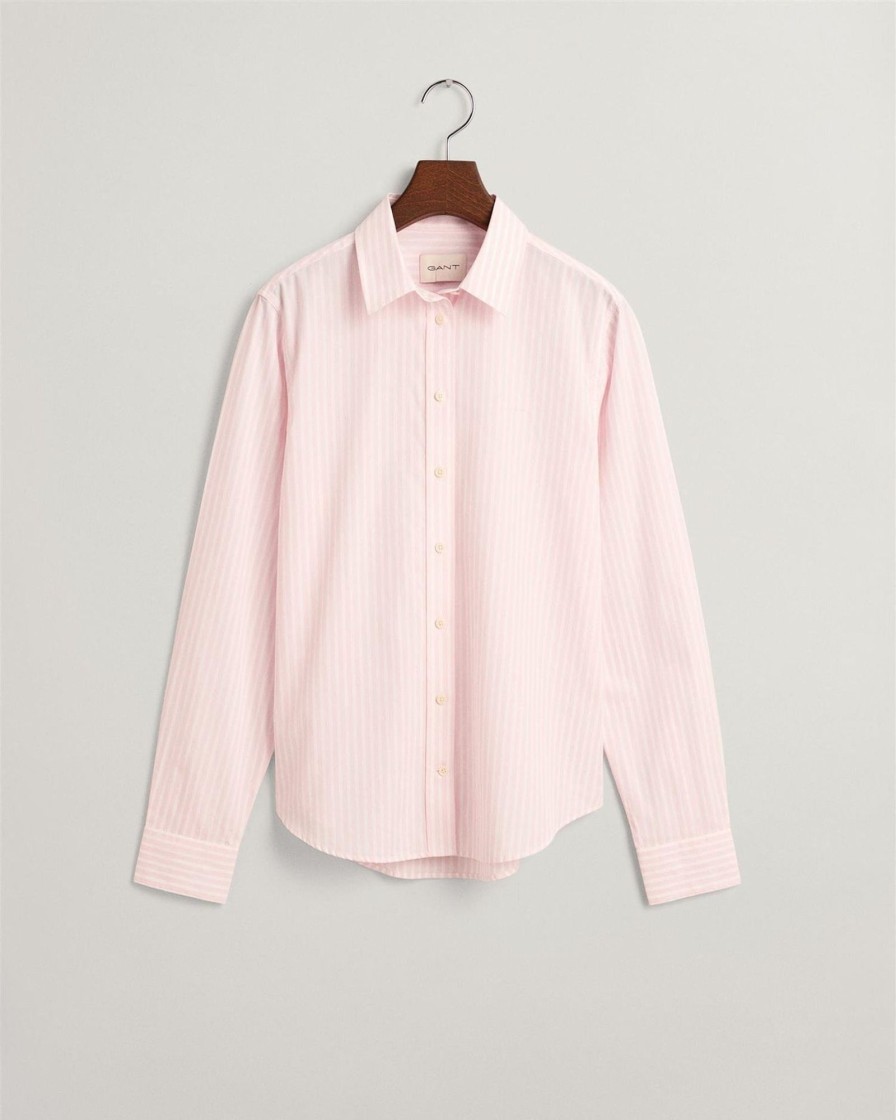 Klaer GANT | Reg Poplin Striped Shirt Light Pink