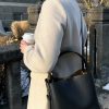 Tilbehor Second Female | Leata Leather Bag Black