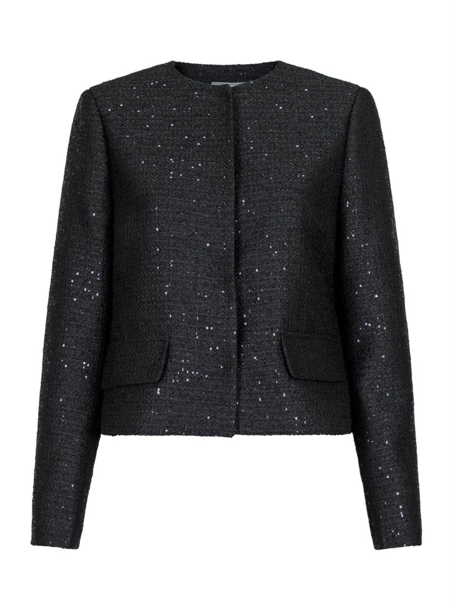 Klaer Neo Noir | Helina Sequins Jacket Black