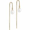 Tilbehor ENAMEL Copenhagen | Eleanor Pearl Earrings Pearl White