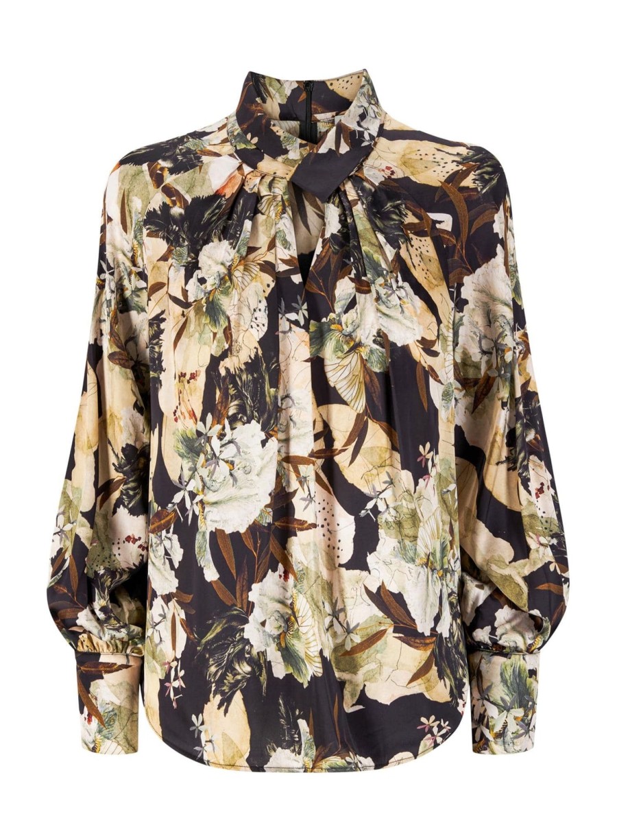 Klaer Katrin Uri | Simona Marble Blouse Black