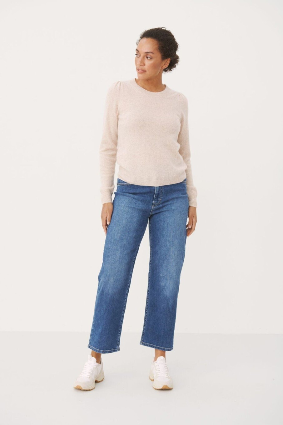 Klaer Part Two | Natural Melange Evinapw Pullover Beige
