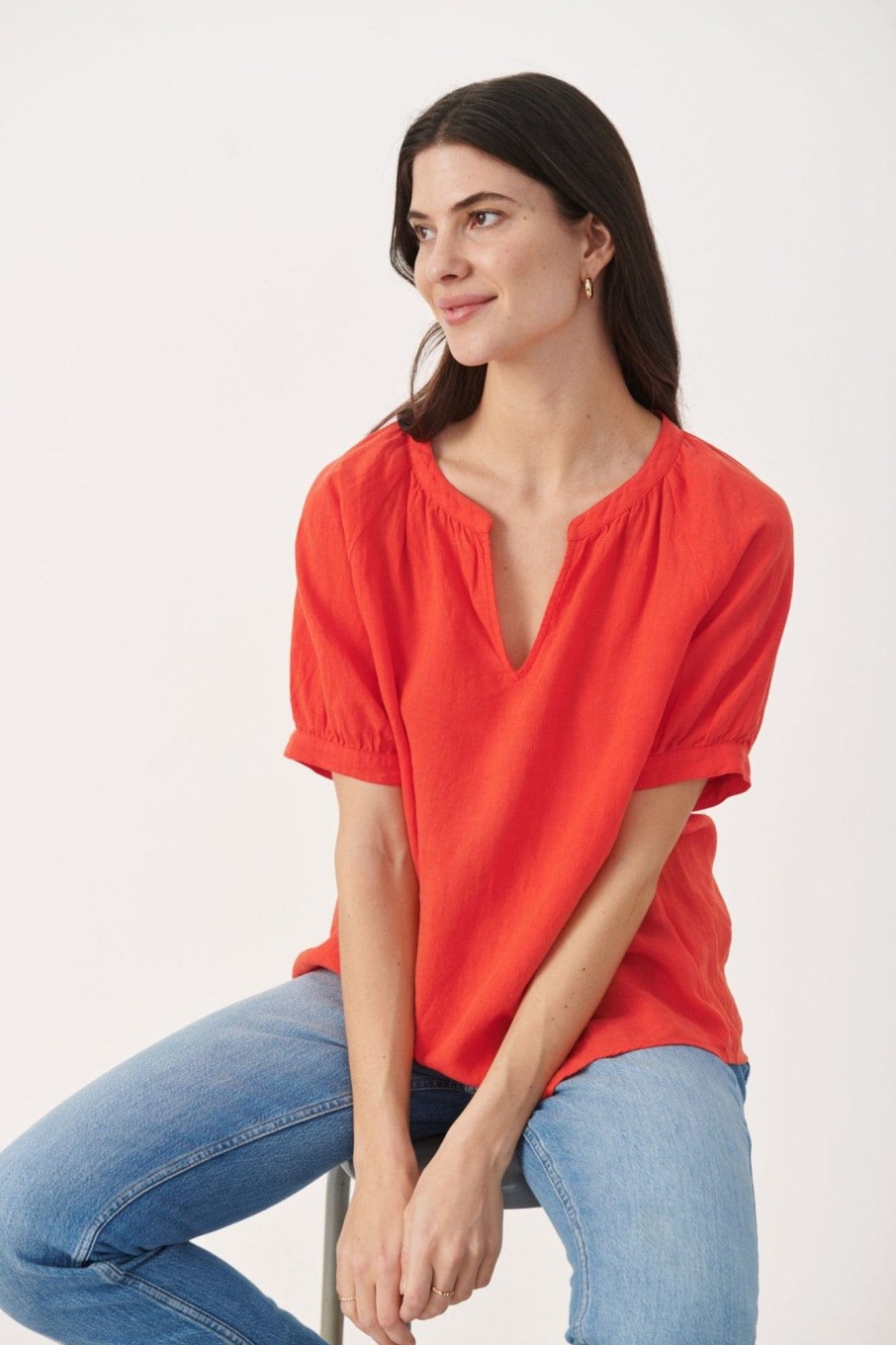 Klaer Part Two | Grenadine Popsypw Blouse Red
