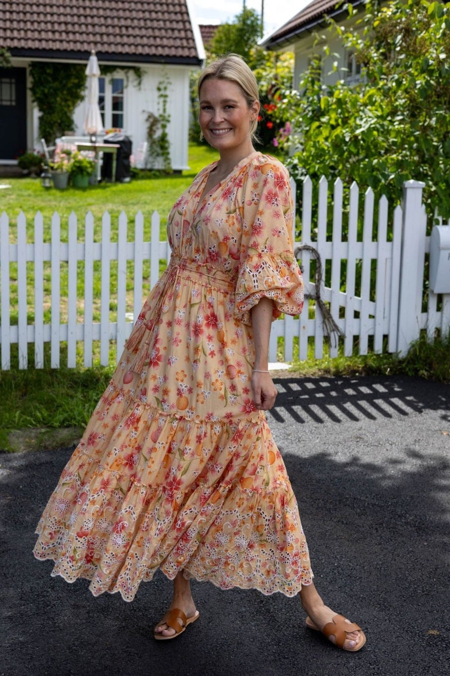 Klaer ByTiMo | Broderie Anglaise Midi Dress Cherish Yellow