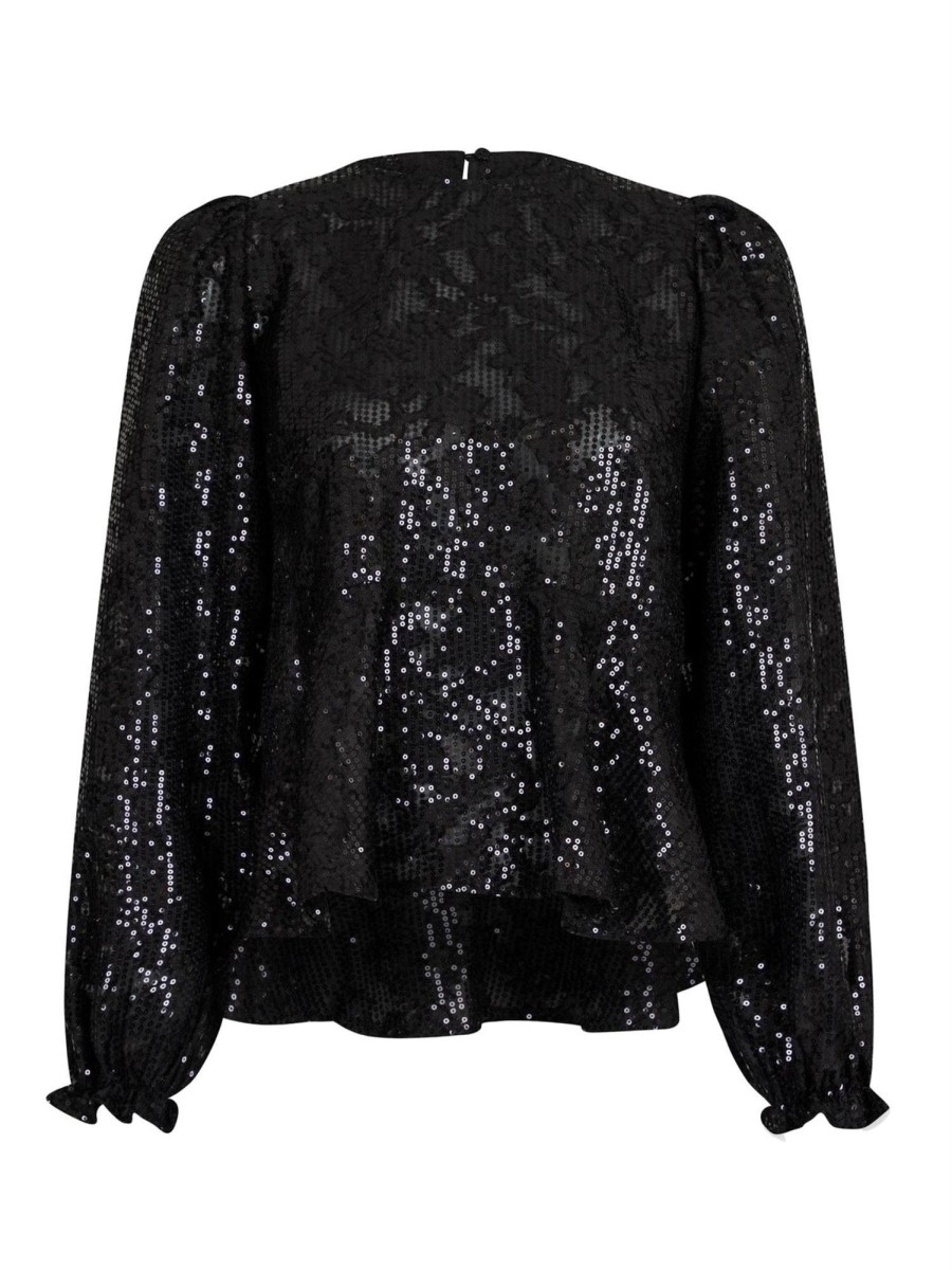 Klaer Neo Noir | Rizzo Sequins Blouse Black
