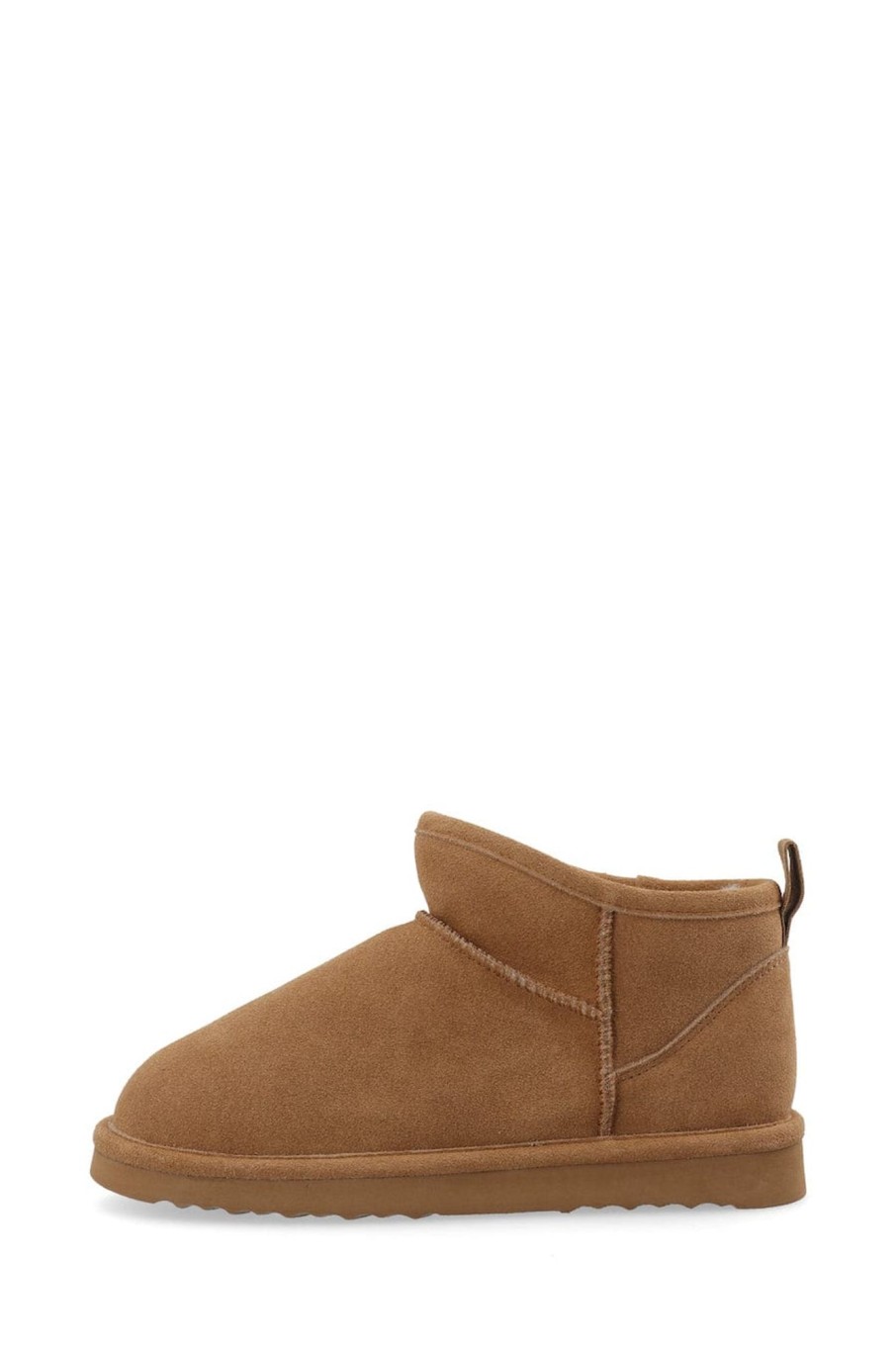 Sko Bianco | Biasnow Ancle Boot Suede Cognac Saddlebrown