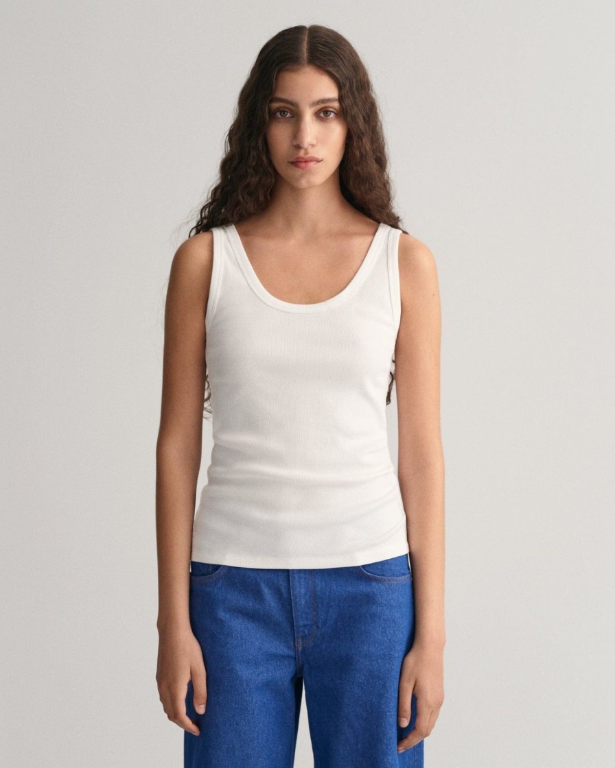 Klaer GANT | Ribbed Tank Top White