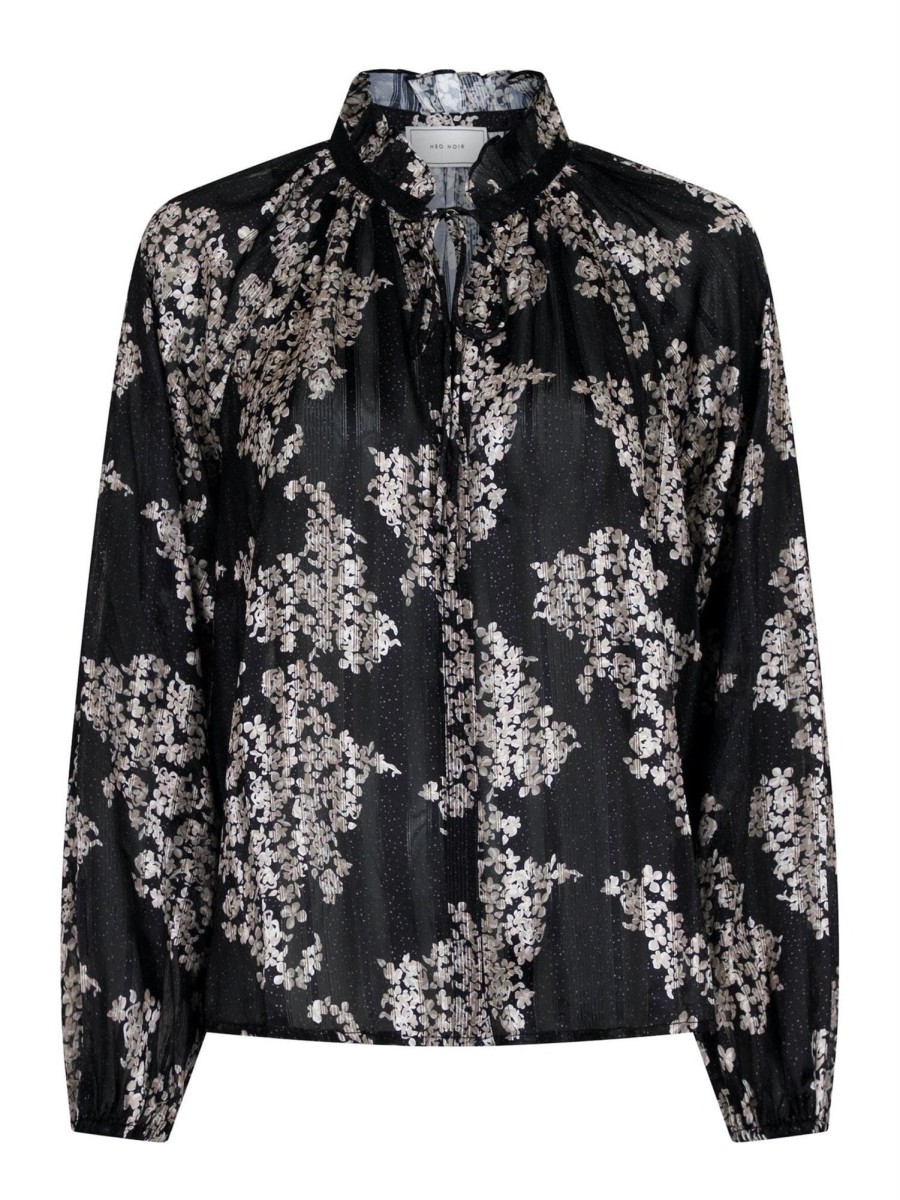 Klaer Neo Noir | Cobie Elderflower Blouse Black