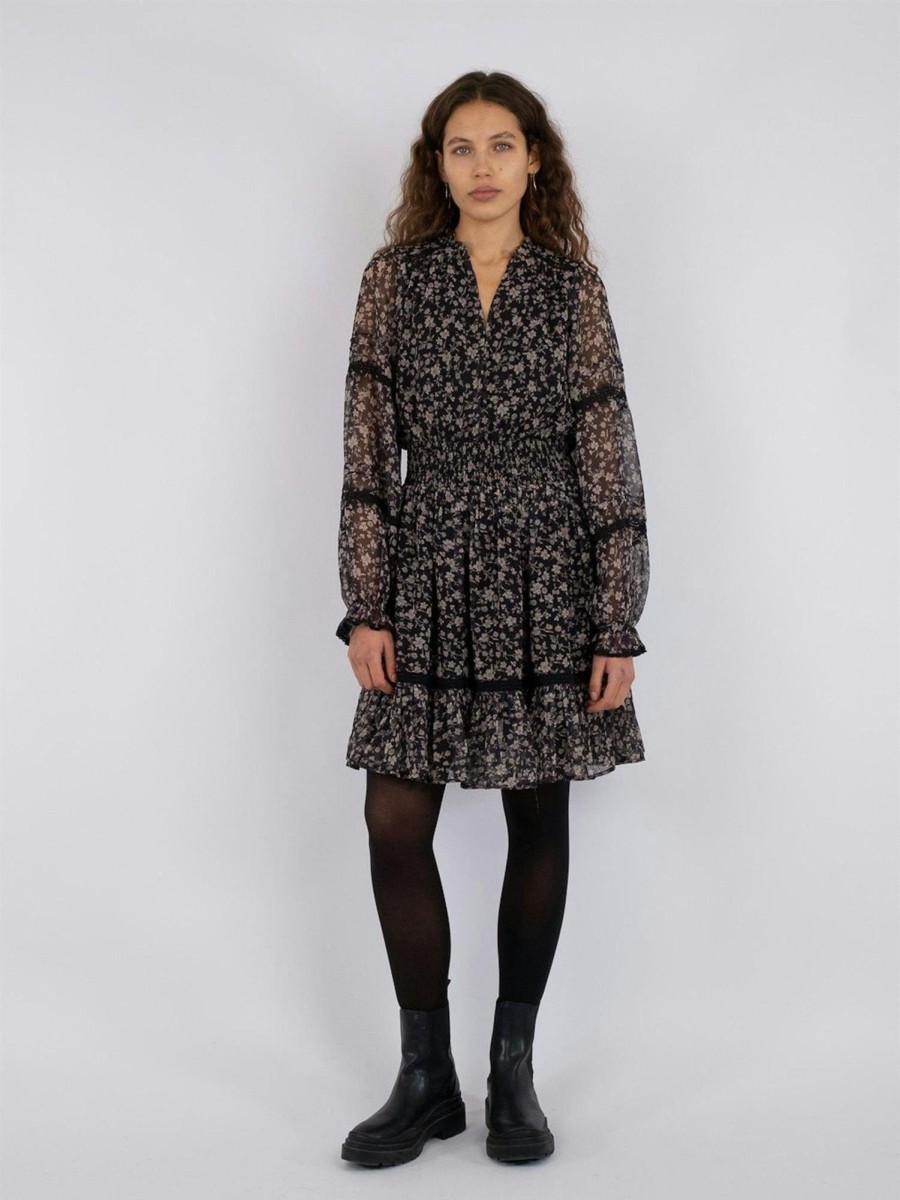 Klaer Neo Noir | Evanna Fleur Sombre Dress Black